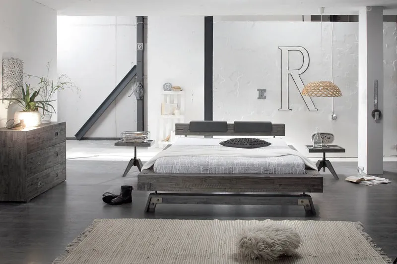 Hasena Kommode Calino aus Akazie Vintage Grey im Industrial-Loft