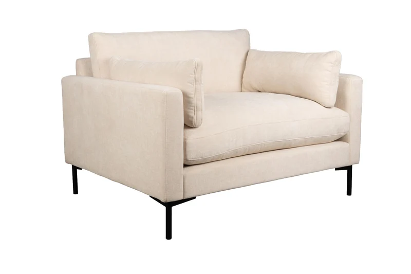 Loveseat-Sofa Summer von Zuiver in Beige mit Stahlgestell fürs Zuhause
