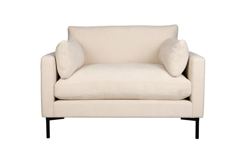 Loveseat-Sofa Summer von Zuiver in Beige mit Stahlgestell fürs Zuhause