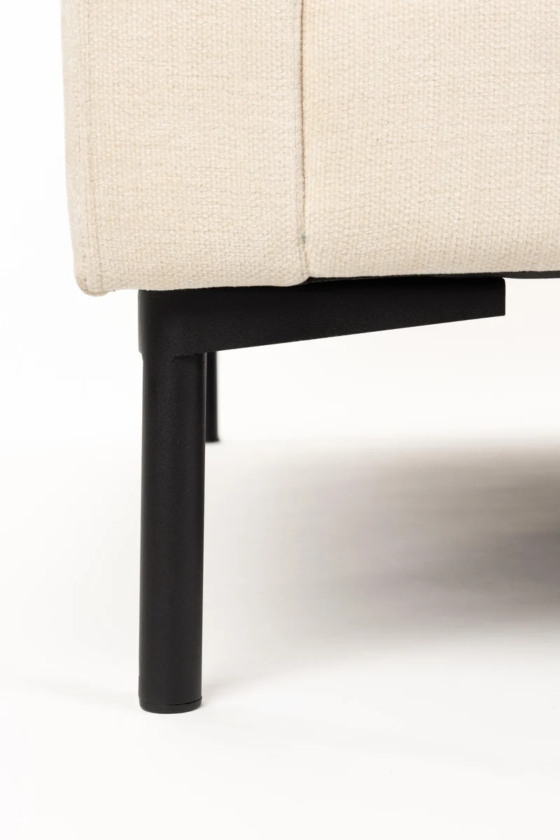 Loveseat-Sofa Summer von Zuiver in Beige mit Stahlgestell fürs Zuhause