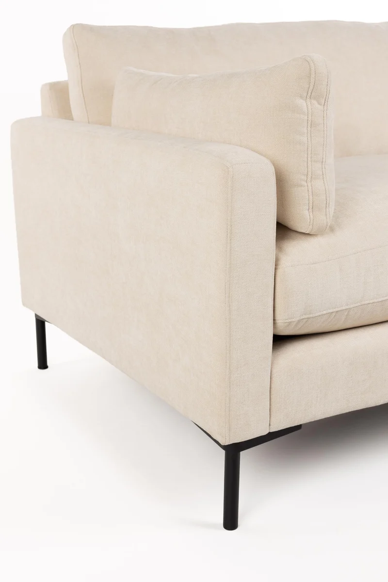 Loveseat-Sofa Summer von Zuiver in Beige mit Stahlgestell fürs Zuhause