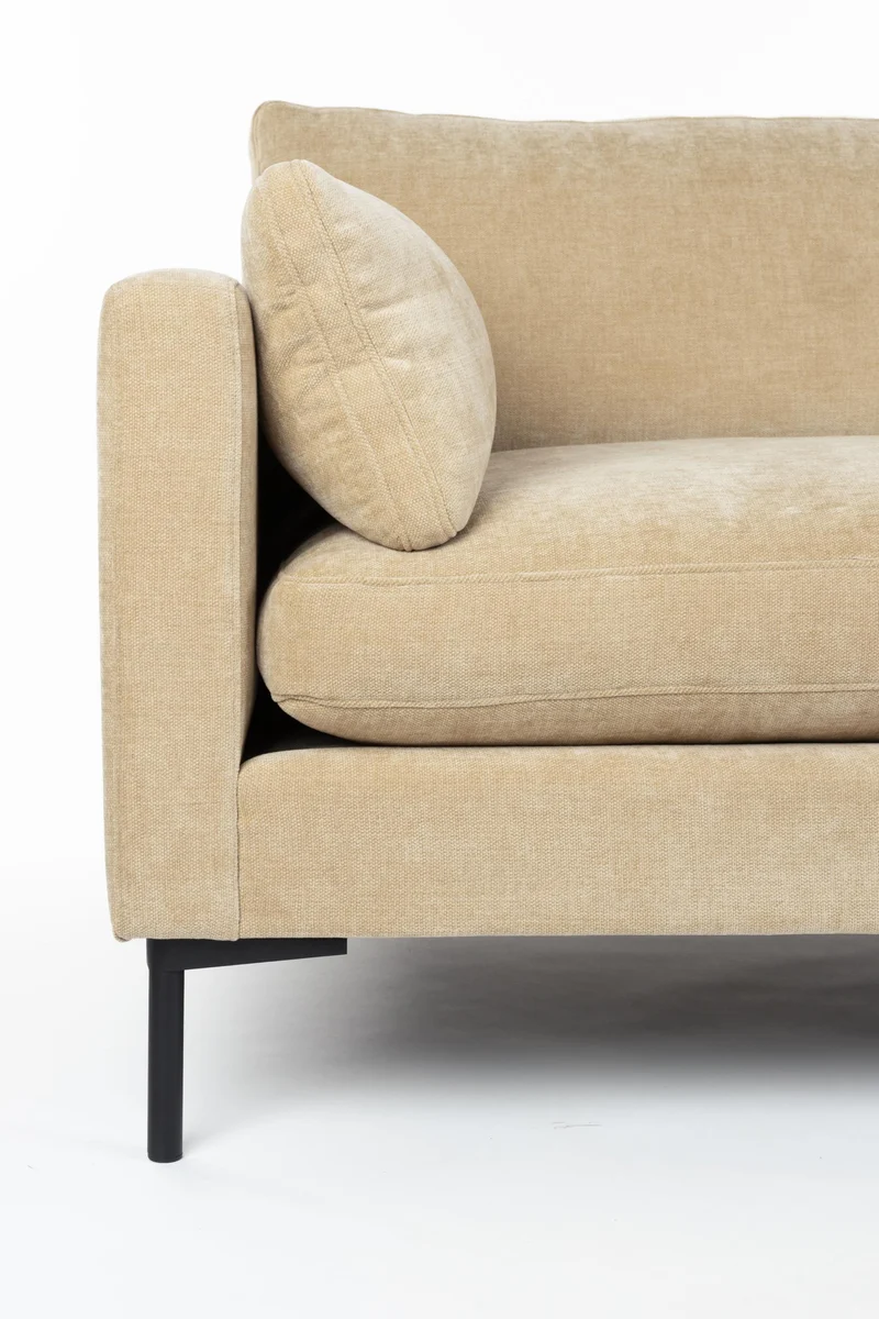 Loveseat-Sofa Summer Sand in Sandbeige mit Stahlgestell für Wohnzimmer