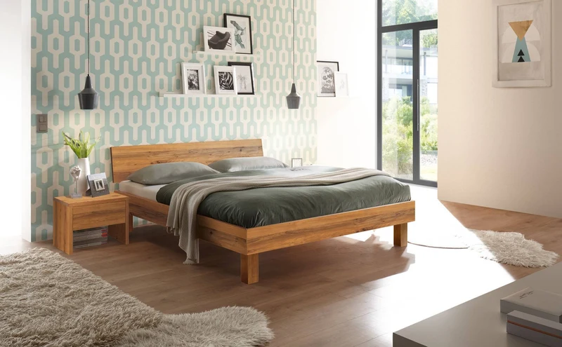 Hasena Nachttisch Salva Wildeiche natur mit Softclose-Schublade Bergamo