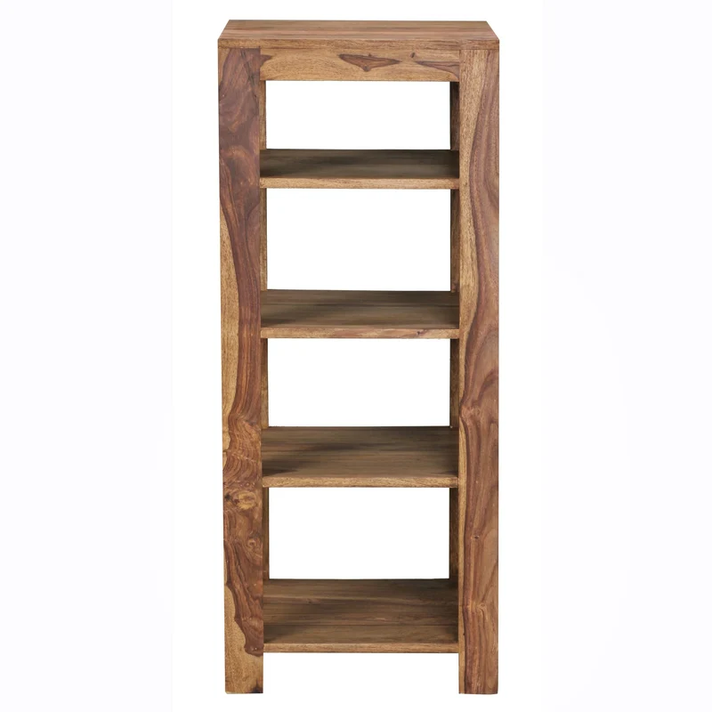 Regal Mumbai 105cm Sheesham Massivholz 4 Ablagen Landhausstil