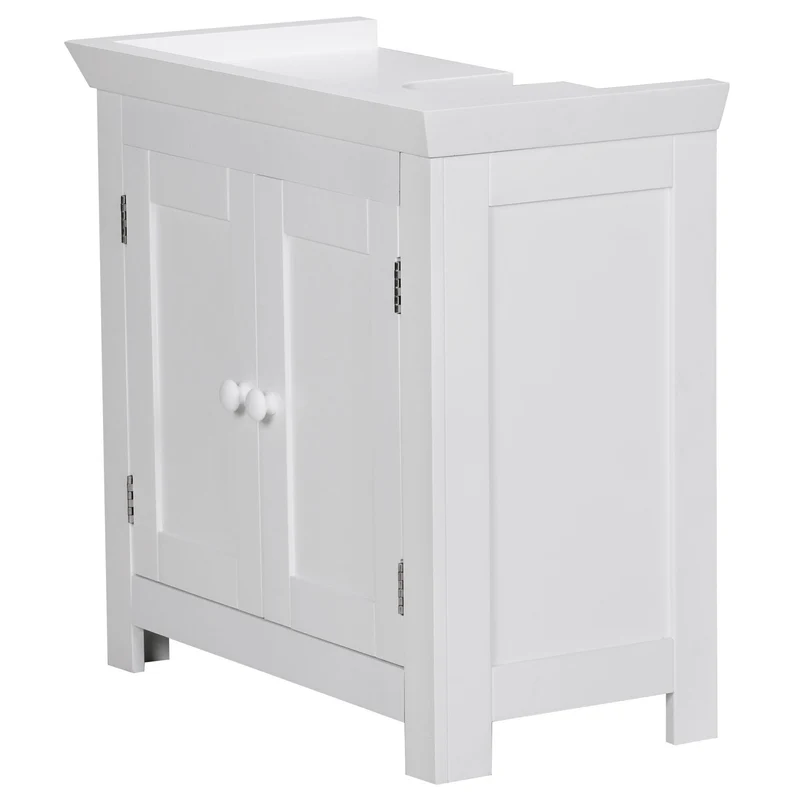 Waschbeckenunterschrank WL1.350 2 Türen Weiß 57cm Badschrank