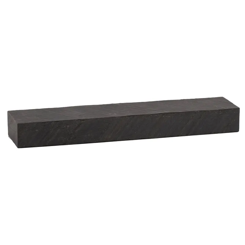 Wandregal 90x10x20cm Mango Massivholz Steinoptik Anthrazit Modern