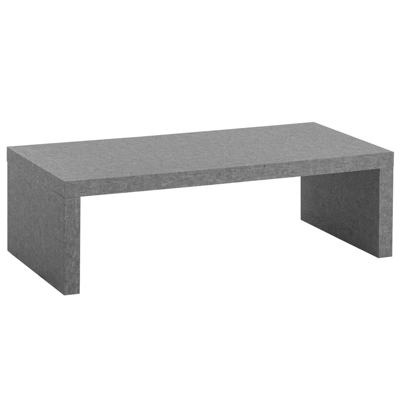 Couchtisch 110x55x35cm Beton-Optik Grau Rechteckig Design Wohnzimmertisch