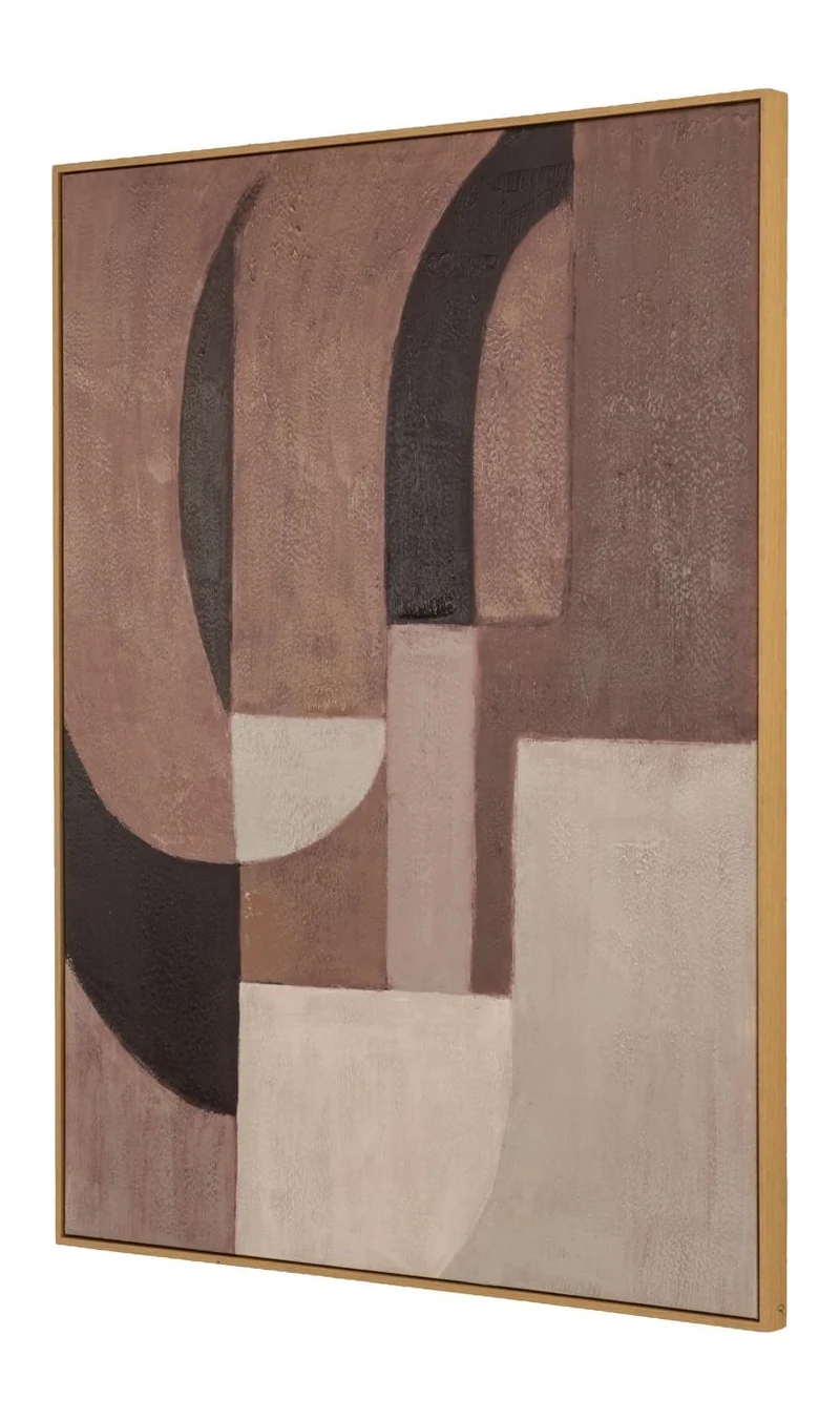 Wandkunst Tatu Braun – dekoratives Wandbild aus Leinwand, 120x90 cm