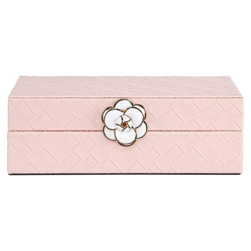 Aufbewahrungsbox Lotte in Pink – edles PU-Leder, kompaktes Design