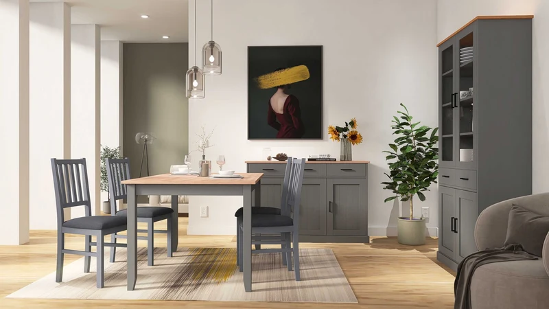 Kommode Forenzo im Landhausstil, Kiefer Massivholz mit Stauraum
