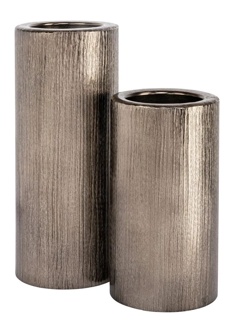 Kerzenhalter Rio brass antique small - Aluminium, 23 cm hoch