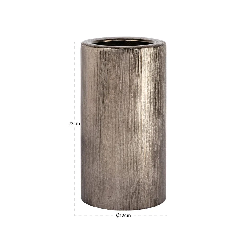 Kerzenhalter Rio brass antique small - Aluminium, 23 cm hoch