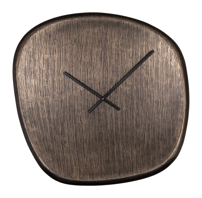 Richmond Wanduhr Nuvani bronze – rund, 88 cm, Eisengestell