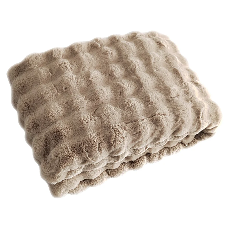 Richmond Decke Nordic Plush beige 150x200 cm – flauschige Kuscheldecke
