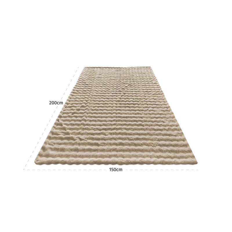 Richmond Decke Nordic Plush beige 150x200 cm – flauschige Kuscheldecke