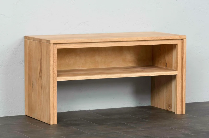 Garderoben-Set Serie BERN II 5-teilig Wildeiche Massivholz geölt