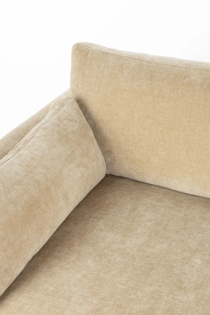 Sofa Summer 3-Sitzer in Sand mit Stahlgestell für Wohnzimmer