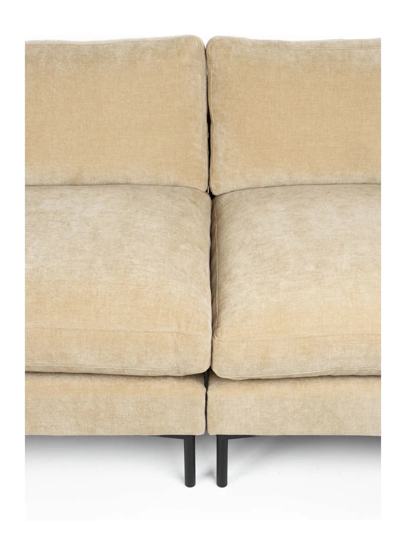 Sofa Summer 3-Sitzer in Sand mit Stahlgestell für Wohnzimmer