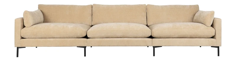 Sofa Summer 4,5-Sitzer in Sand mit Stahlgestell fürs Wohnzimmer