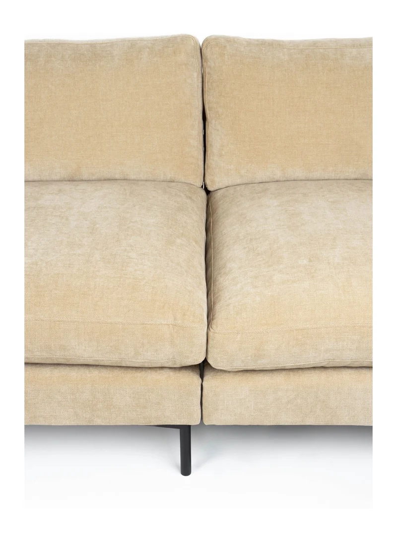 Sofa Summer 4,5-Sitzer in Sand mit Stahlgestell fürs Wohnzimmer