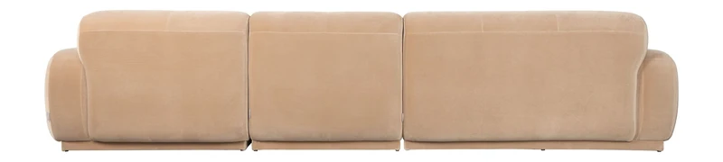 Sofa Hazel XL mit Chaiselongue rechts, Beige aus Eukalyptusholz