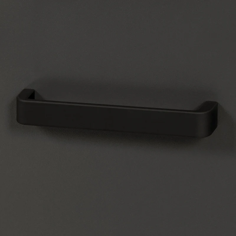 Badschrank Veneto Hochschrank Anthrazit mit Artisan-Eiche-Optik