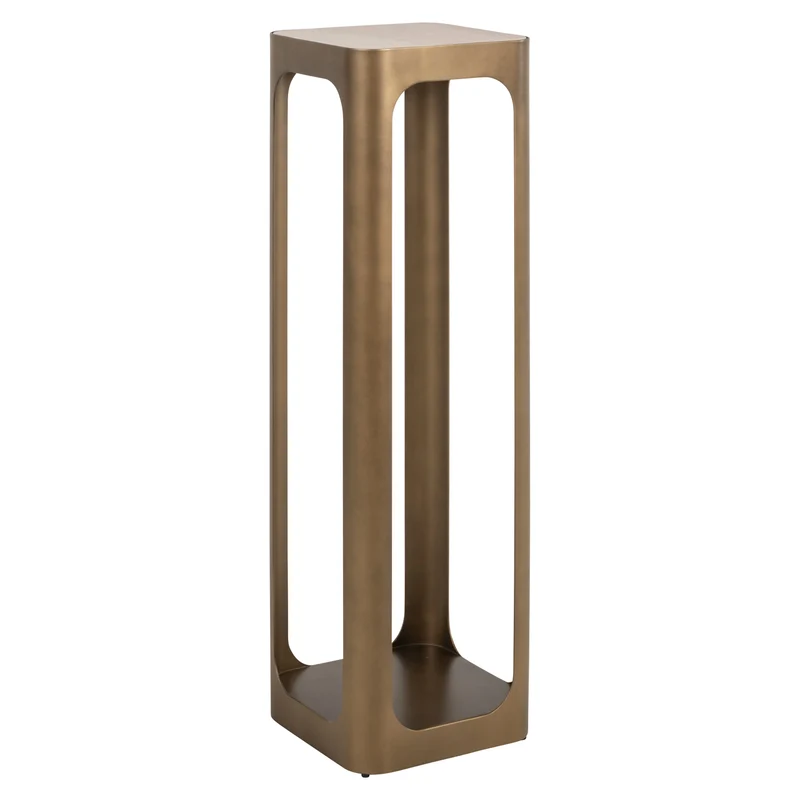 Richmond Säule Claridge gold antique – runder Deko-Sockel, 100 cm