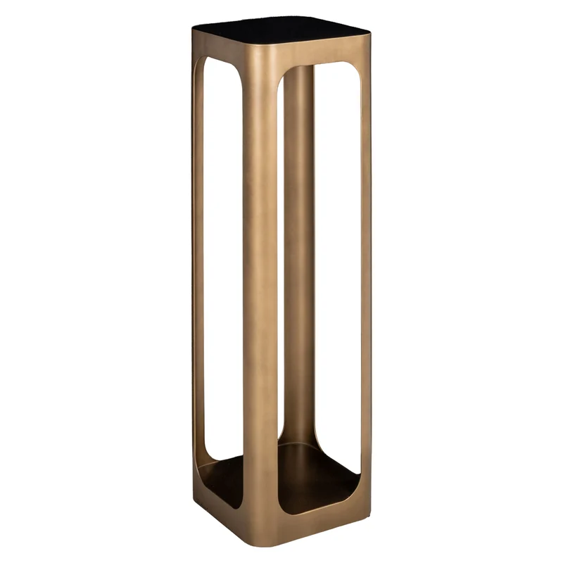 Richmond Säule Claridge gold antique – runder Deko-Sockel, 100 cm
