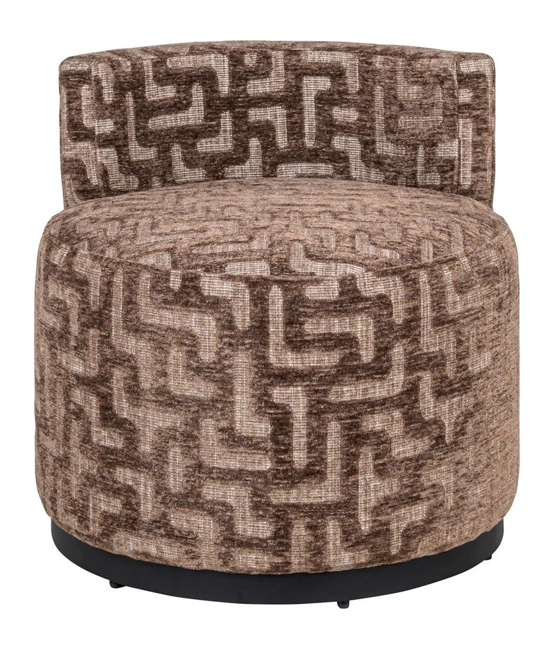 Lounge Stuhl Franny Brown Labyrinth – Richmond Design-Sessel