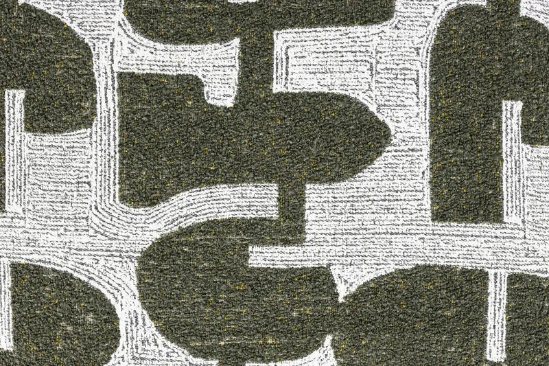 Sessel Ridge Deco Symbols im 2er-Set, Grün mit Chromgestell