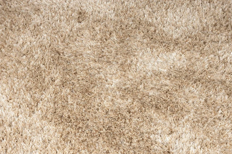 Teppich Hairy 200 rund, Hochflor aus 100% Wolle in Weiß von Dutchbone