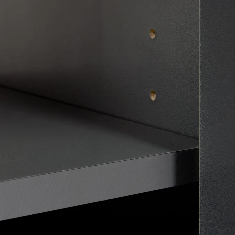 Badschrank Veneto Hochschrank in Anthrazit mit Softclose-Türen