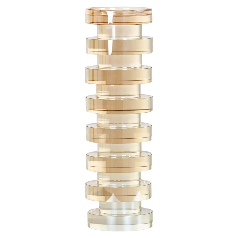 Richmond Kerzenhalter Cira amber large - Glas-Kristall, 29,5 cm