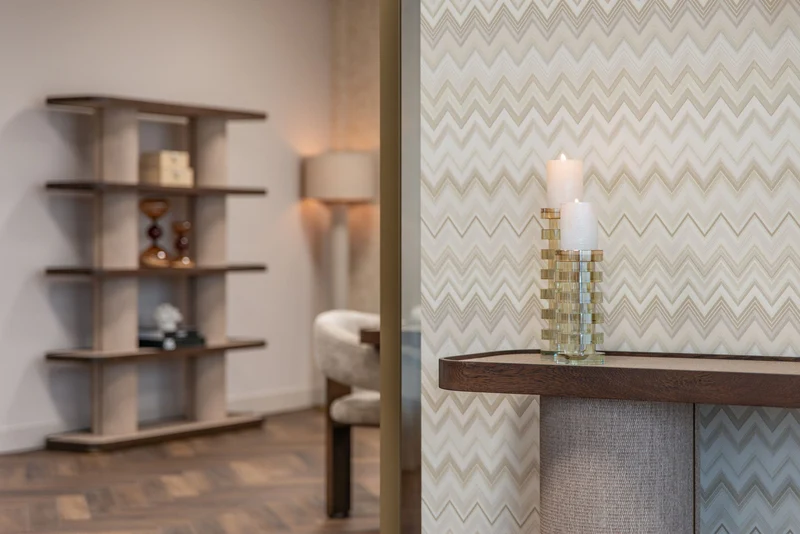 Richmond Kerzenhalter Cira amber large - Glas-Kristall, 29,5 cm