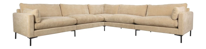 Sofa Summer 7-Sitzer Sand mit Stoffbezug für gemütliche Wohnzimmer