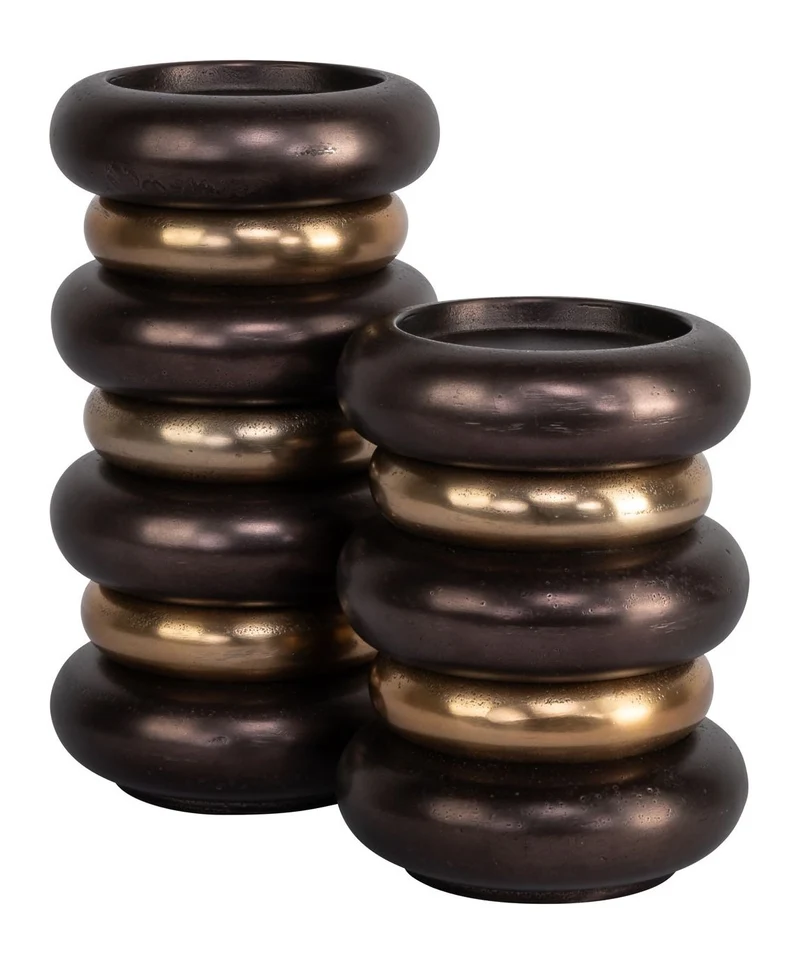 Kerzenhalter Eve bronze - Richmond Kerzenständer aus Aluminium, 21 cm