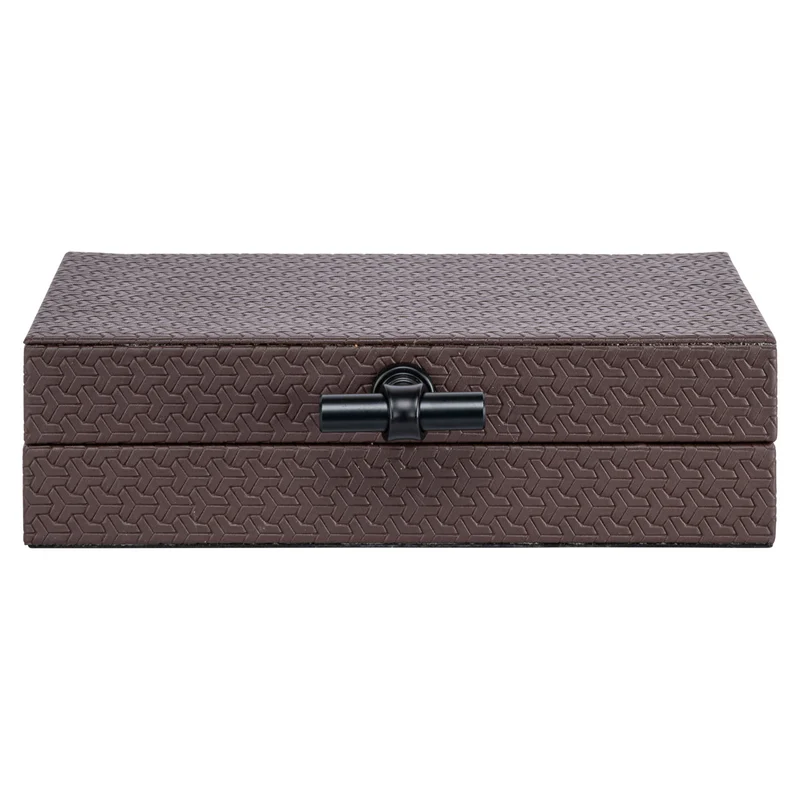 Aufbewahrungsbox Billie Dunkelbraun aus PU-Leder, Richmond