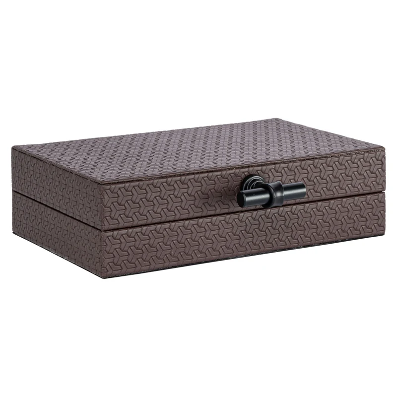 Aufbewahrungsbox Billie Dunkelbraun aus PU-Leder, Richmond