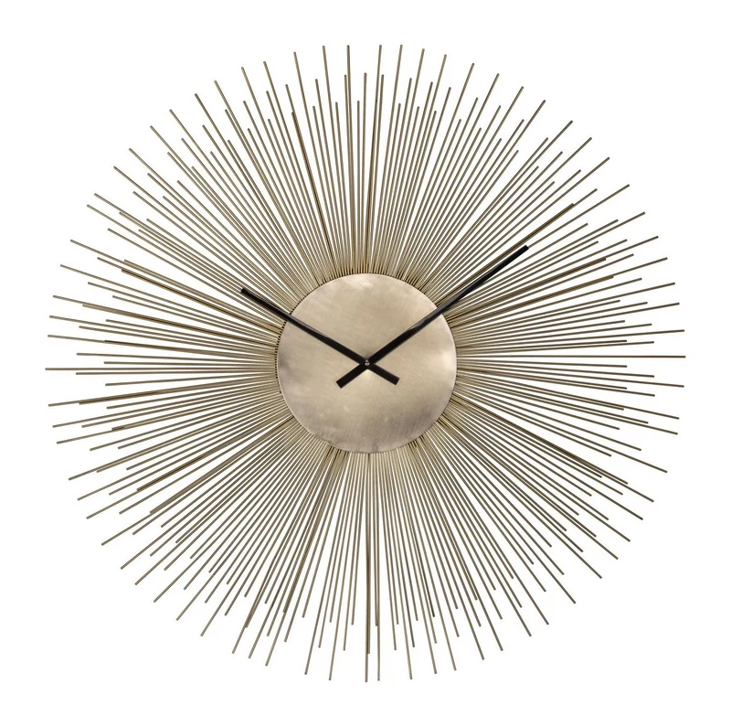 Richmond Wanduhr Chasin gold Ø 90 cm, sonnenförmiges Design
