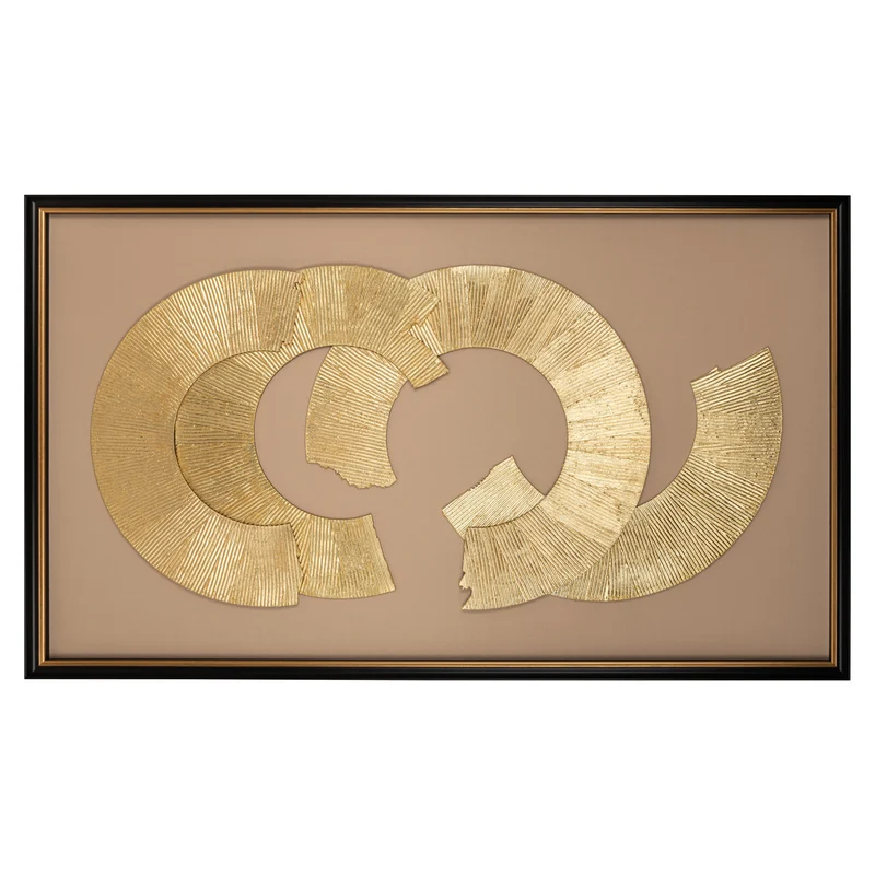 Richmond Wandkunst Eden black/gold – abstraktes Wandbild 145 cm