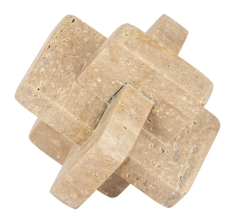 Dekoratives Objekt Mony Travertin beige – Richmond Naturstein-Deko