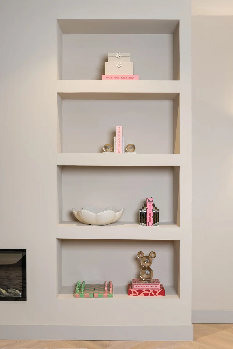 Schale Xena White L – große Deko-Schale aus Polyresin, 45 cm