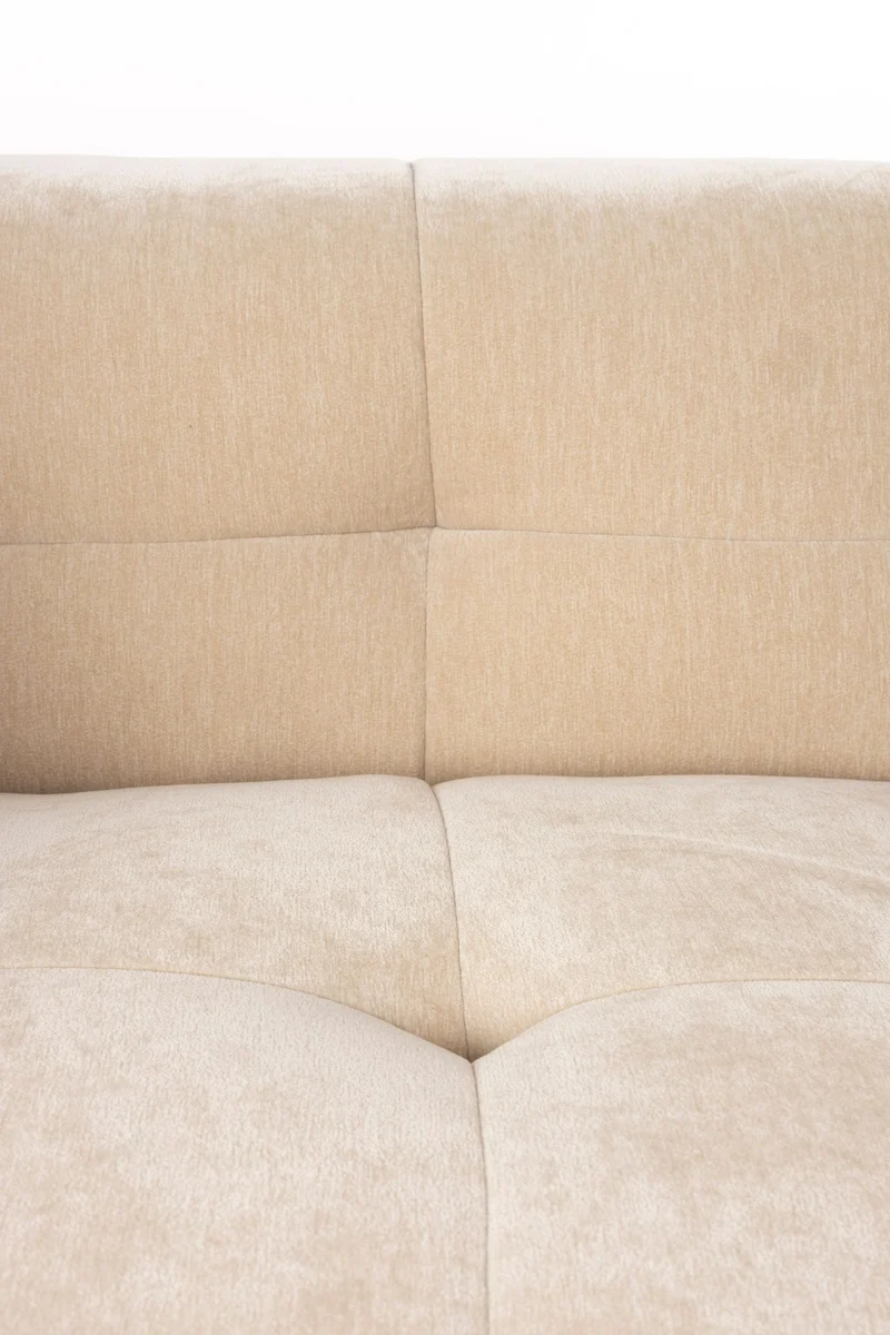 Sofa Hodge 4,5-Sitzer Beige mit Samtbezug im Boho-Stil von Dutchbone