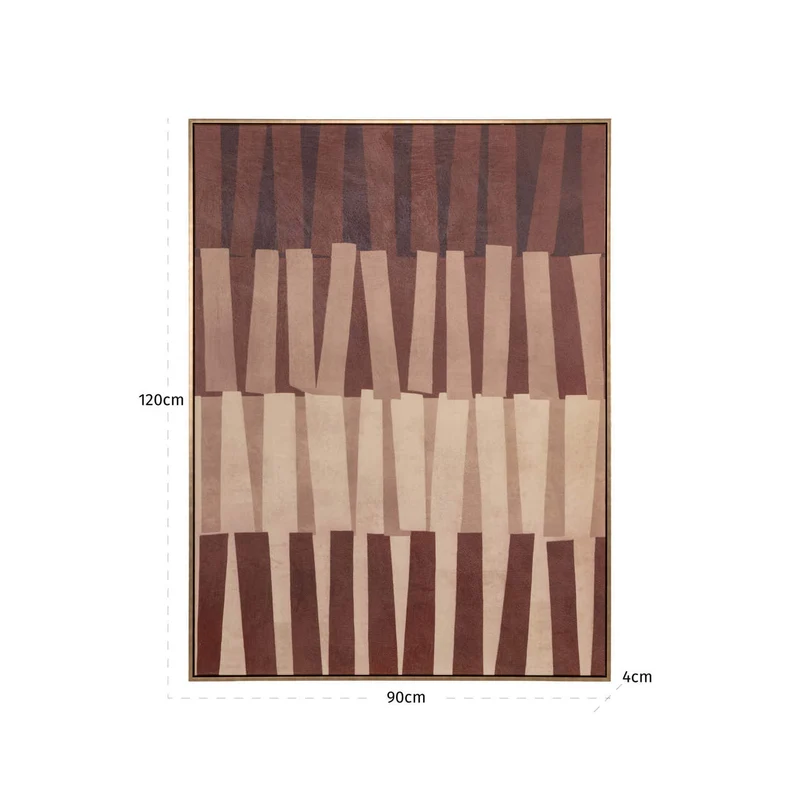 Richmond Wandkunst Voga Braun – elegante Wanddekoration 90x120 cm