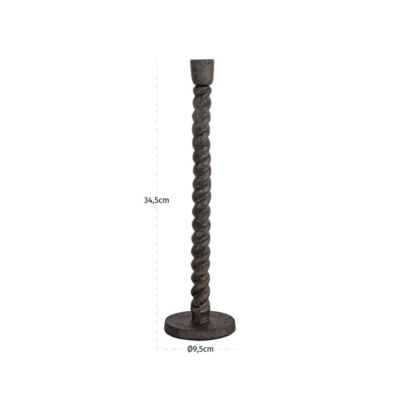 Kerzenhalter Milena in Antik-Messing, Richmond, 34,5 cm