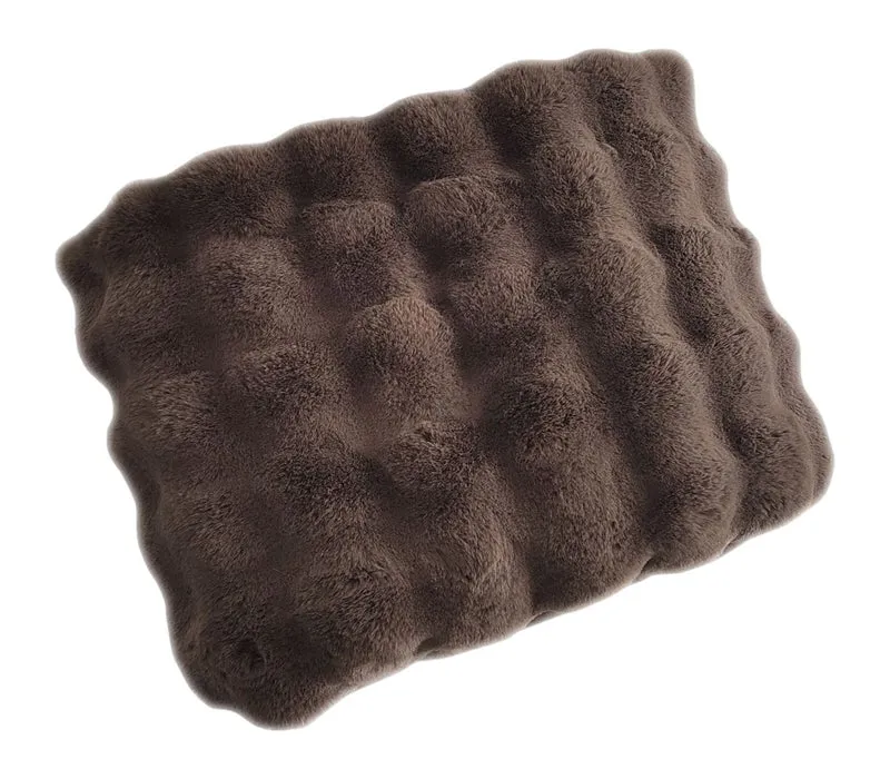 Decke Winter Haze braun 200x300 cm – weiche Kuscheldecke aus Polyester