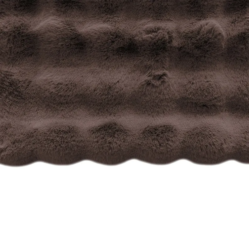 Decke Winter Haze braun 200x300 cm – weiche Kuscheldecke aus Polyester