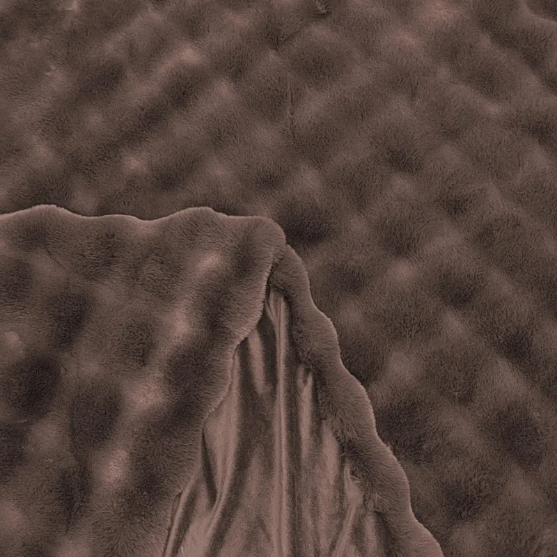 Decke Winter Haze braun 200x300 cm – weiche Kuscheldecke aus Polyester