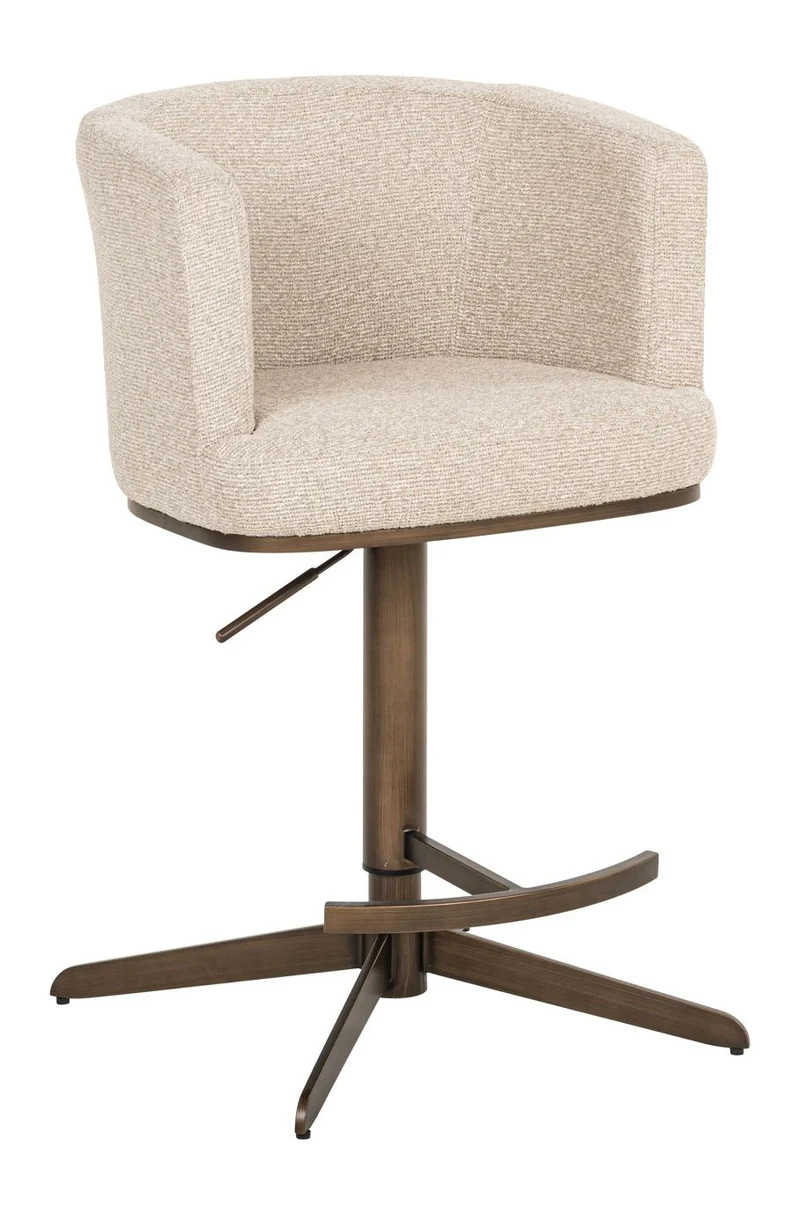 Barhocker Cheyenne biscotti - höhenverstellbar mit Drehfunktion