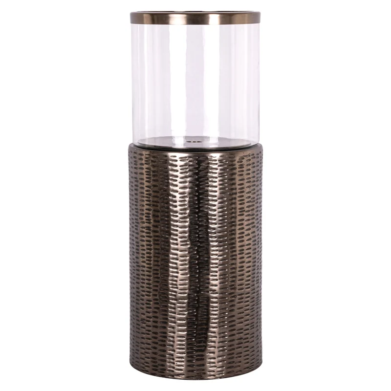 Windlicht Faylen Bronze S – Richmond Deko aus Glas & Aluminium